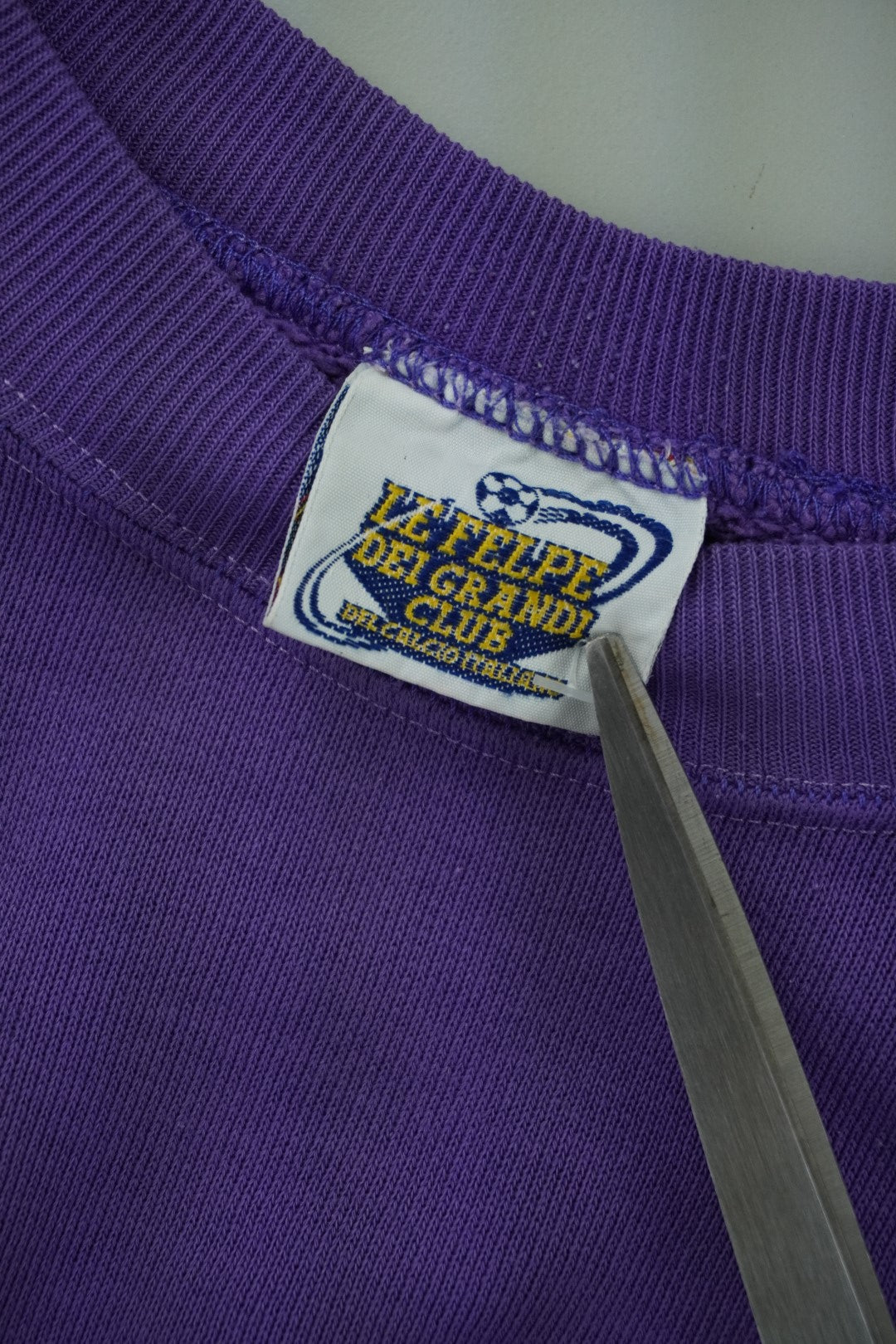 90s AC Fiorentina Football Serie A Sweatshirt Purple S/M