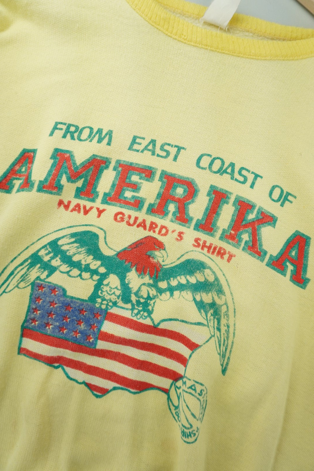 80s Unbranded Sweatshirt Yellow M