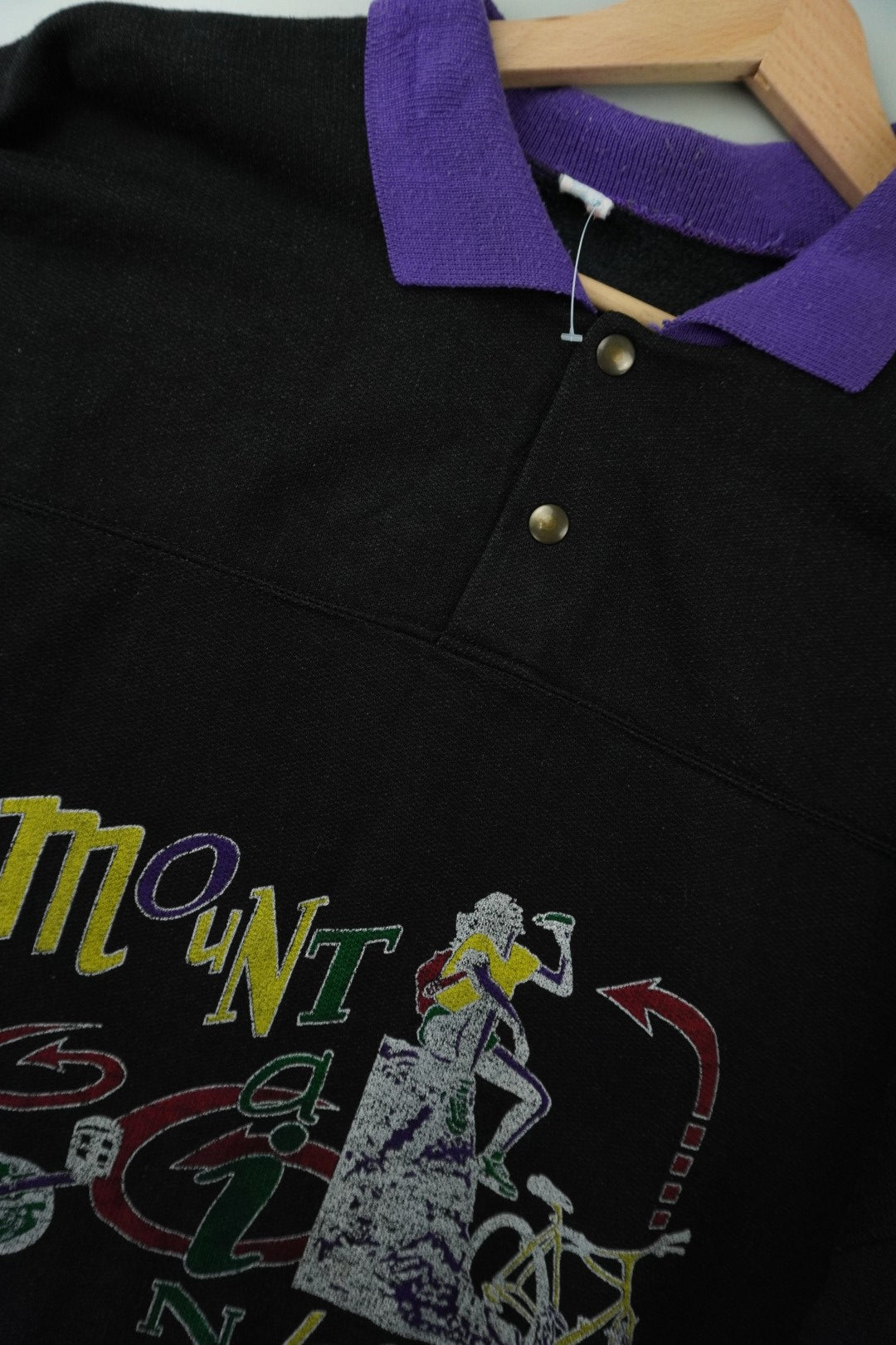80s Unbranded Sweatshirt Black M/L