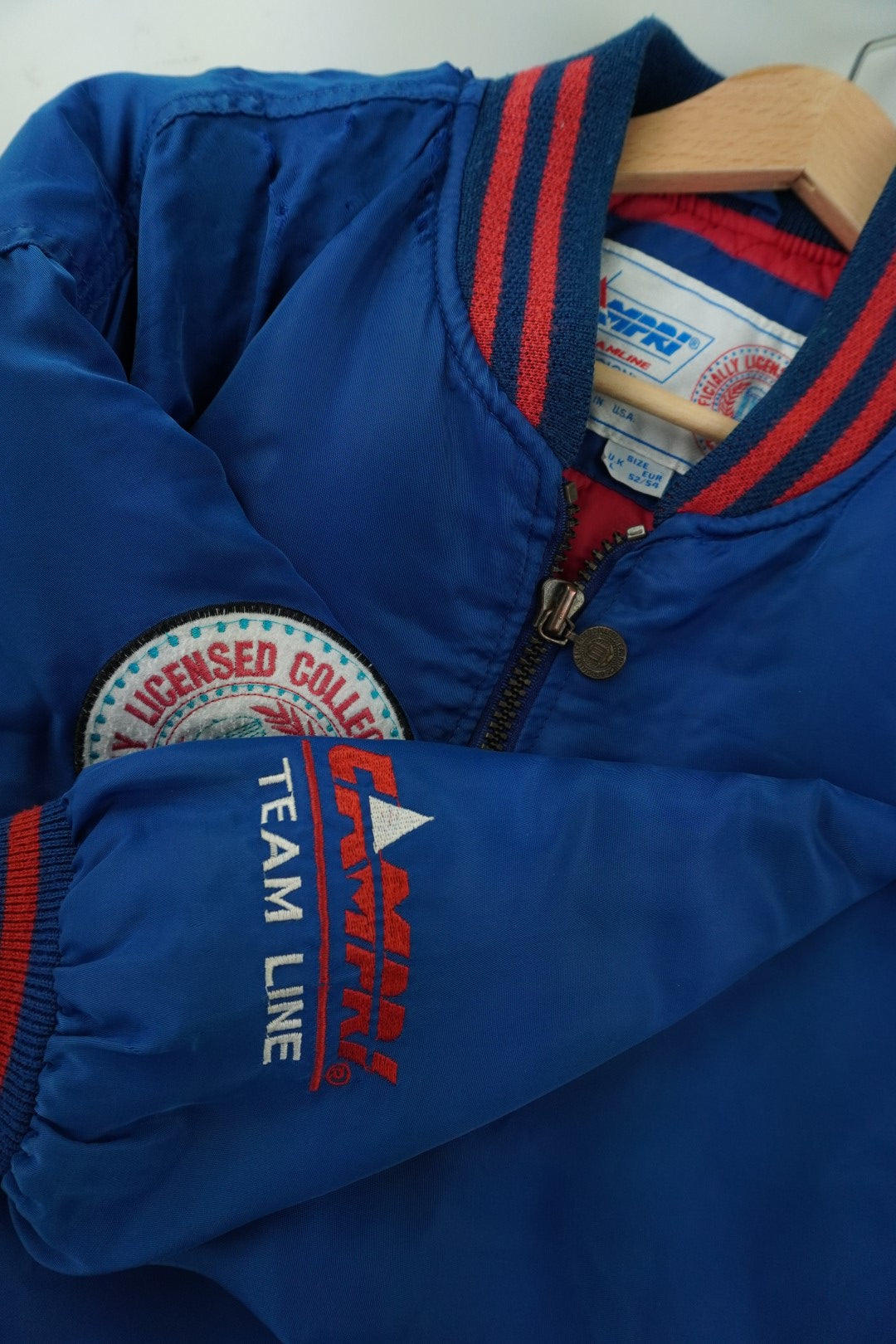 90s Campri Teamline American University Washington NCAA Jacket Blue XL