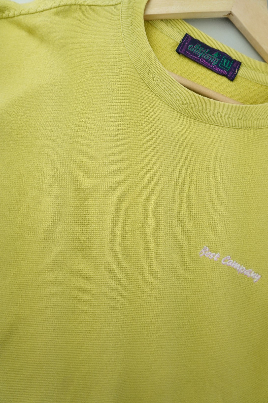 90s Best Company Sweatshirt Yellow L