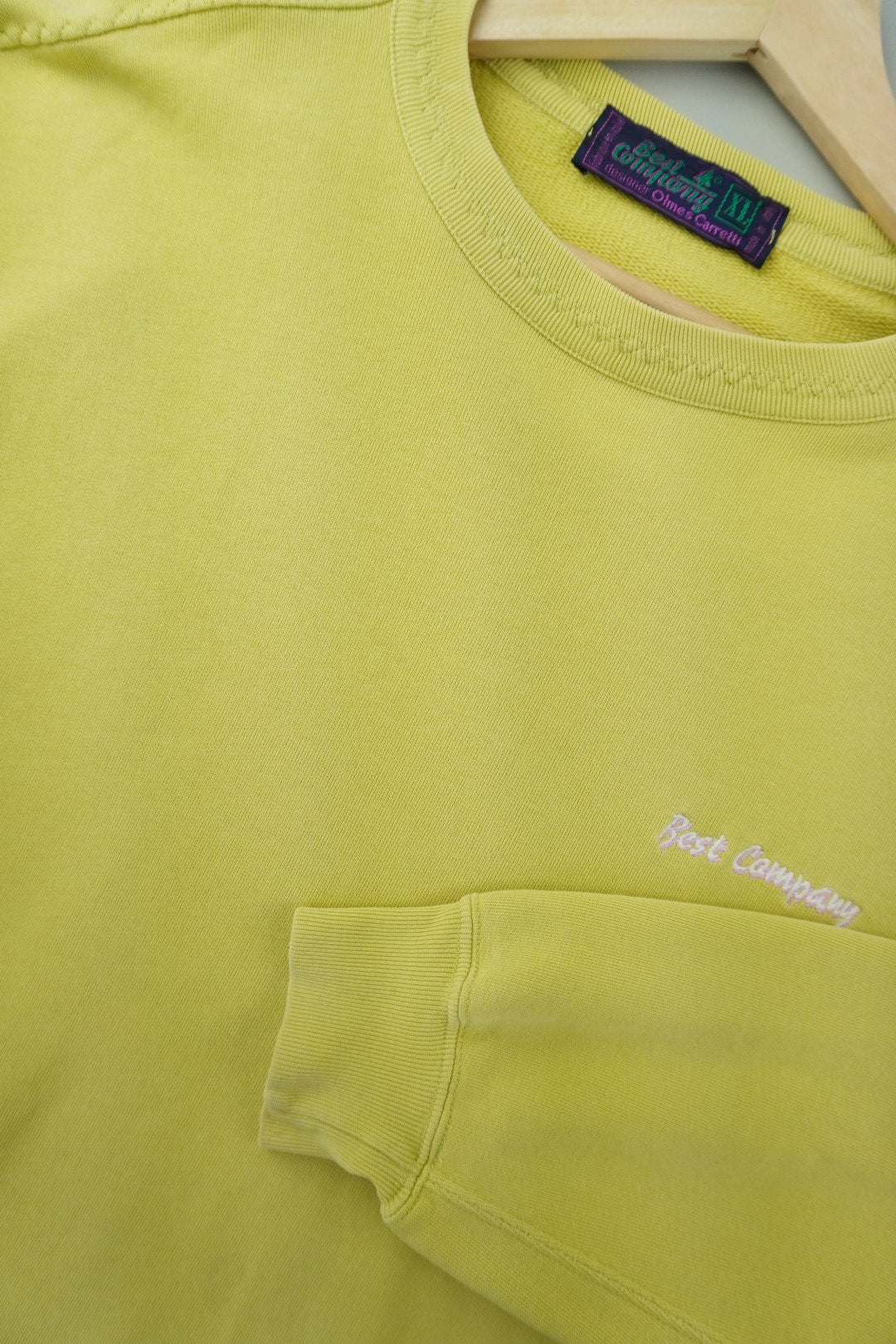 90s Best Company Sweatshirt Yellow L