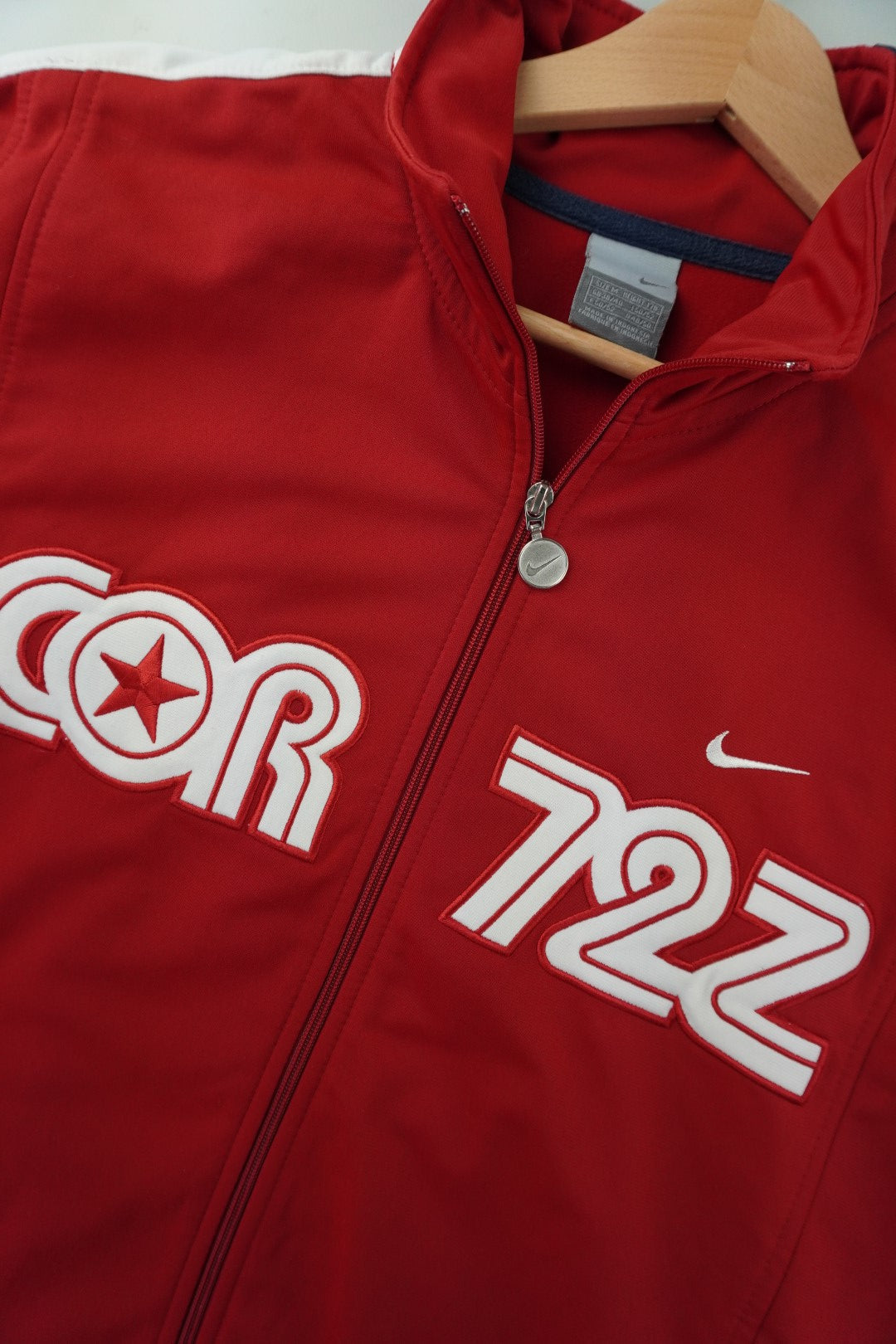 00s Nike Cortez Trackjacket Red M