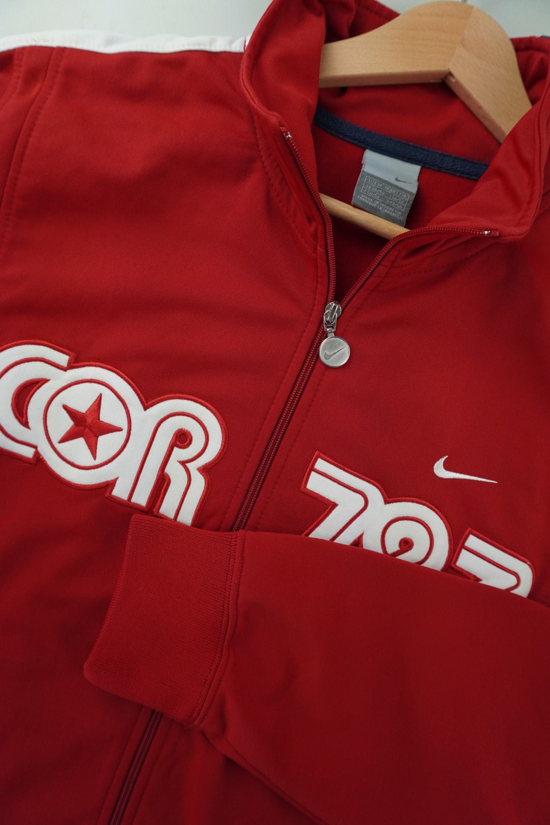 00s Nike Cortez Trackjacket Red M