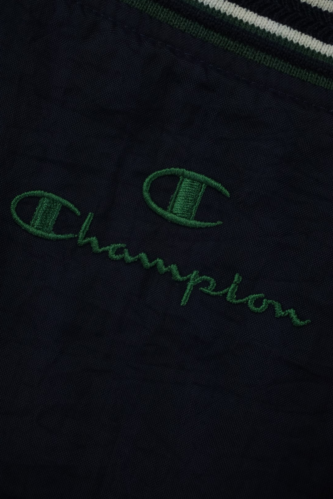 90s Champion Pullover Navy Green XXL
