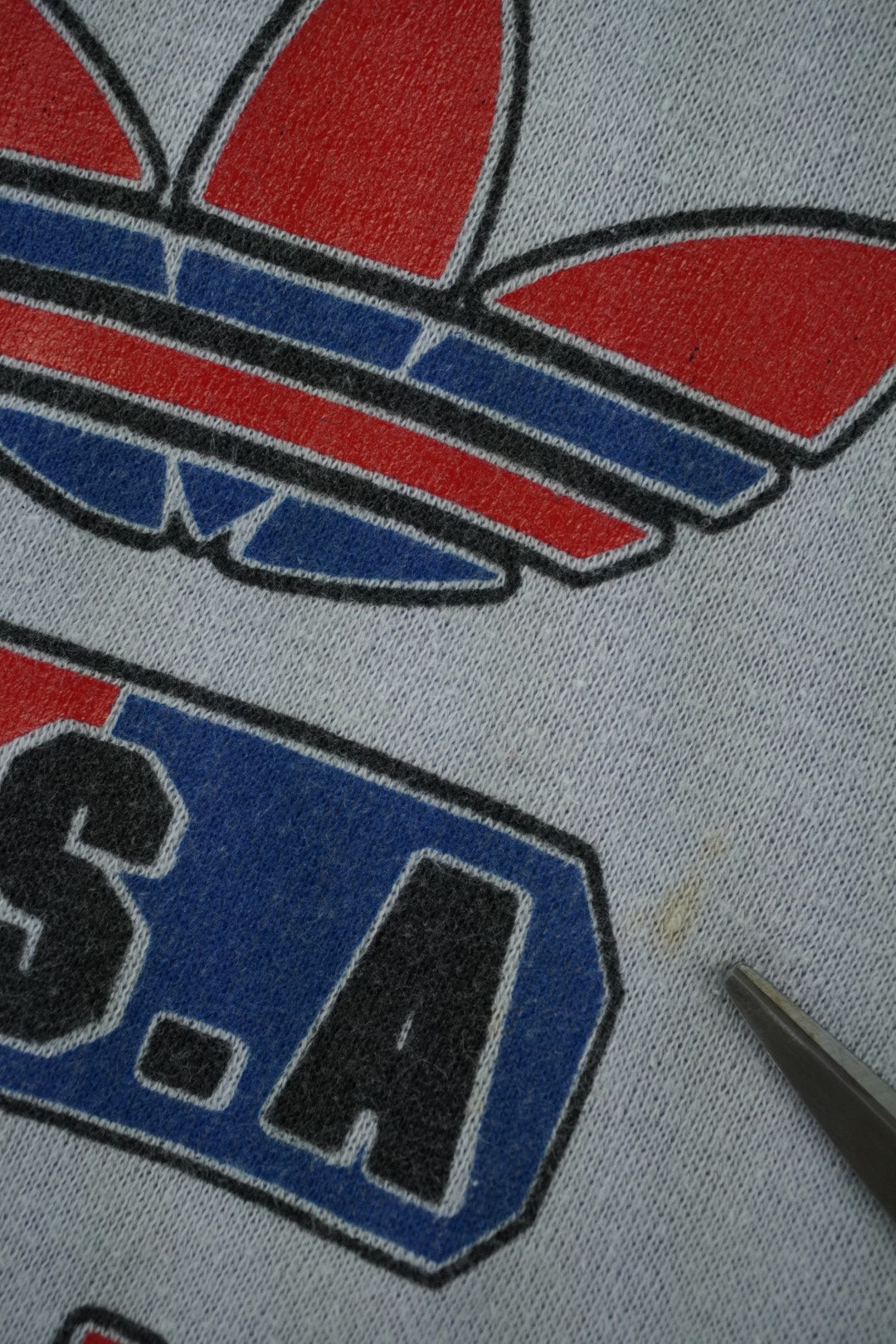 80s Adidas Sweatshirt Grey M