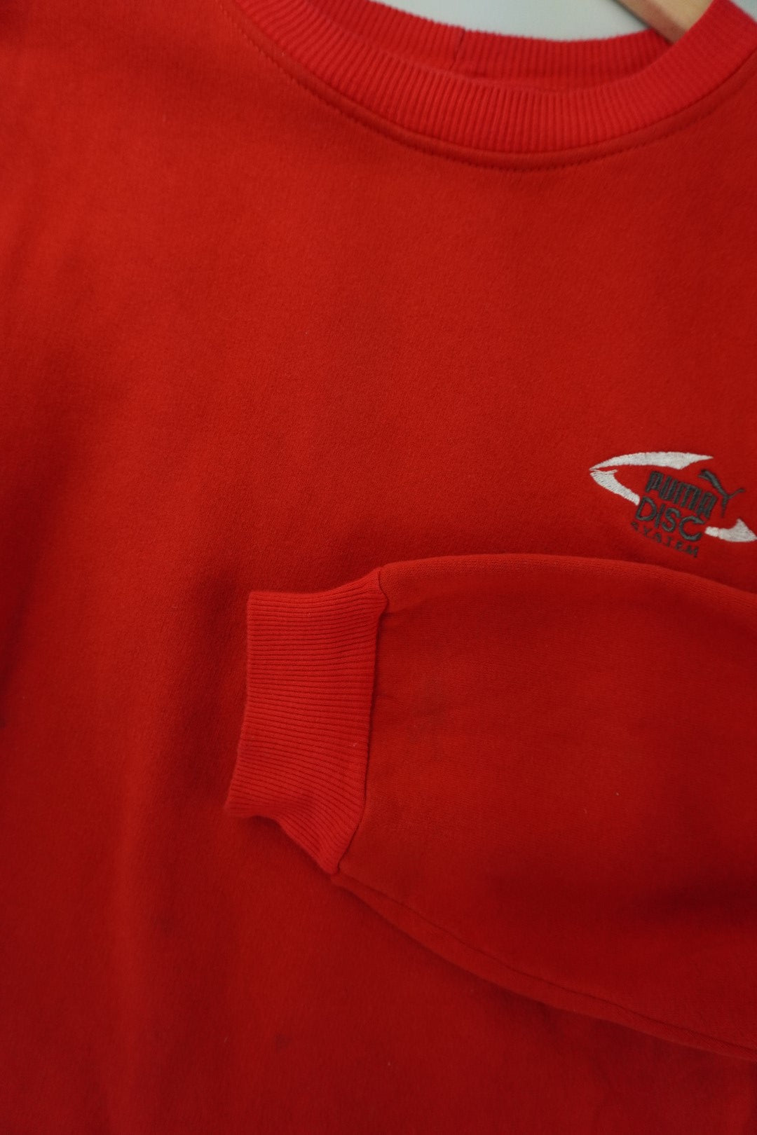 90s Puma Disc Sweatshirt Red M