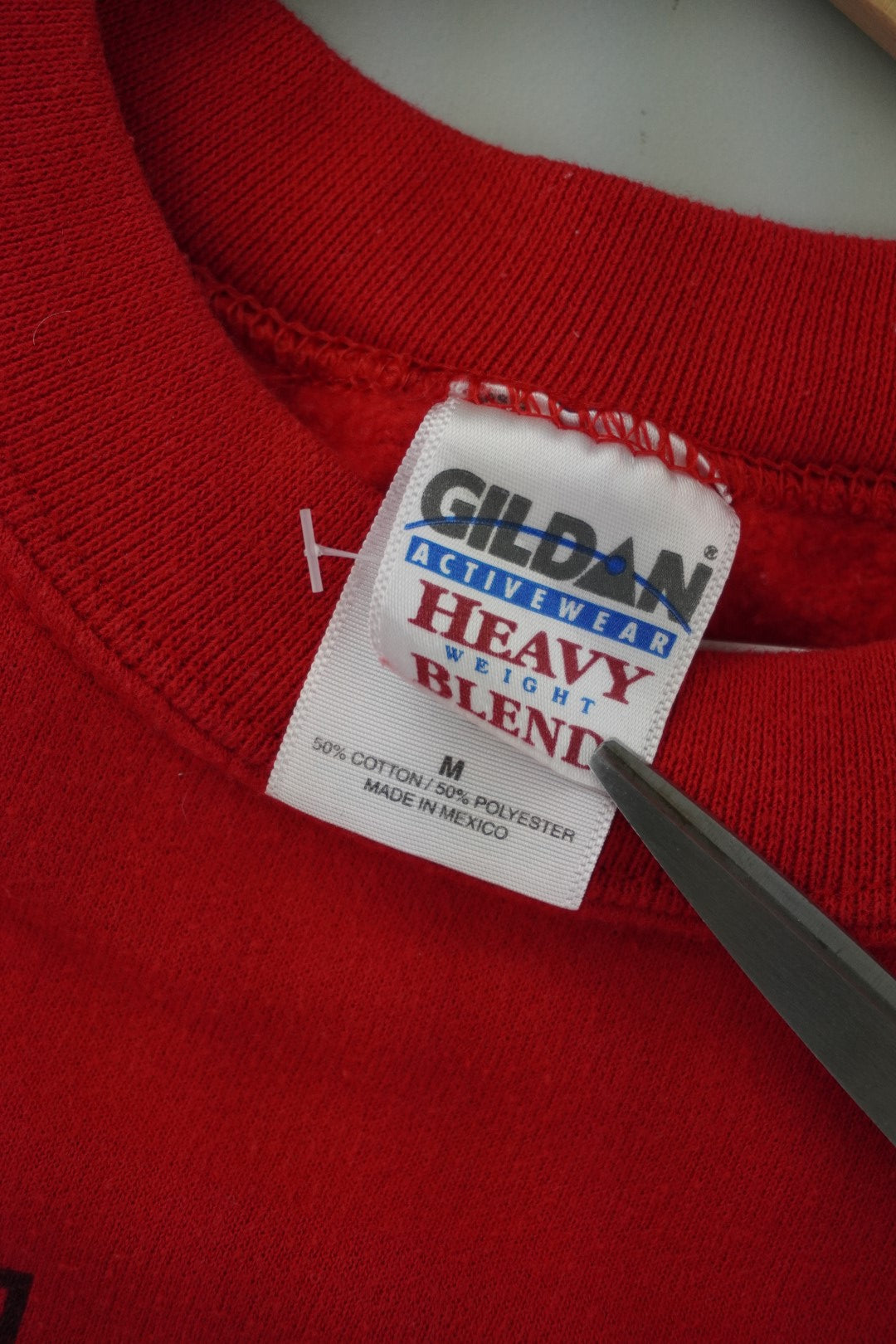 90s Gildan Nebraska Huskers Sweatshirt Red M