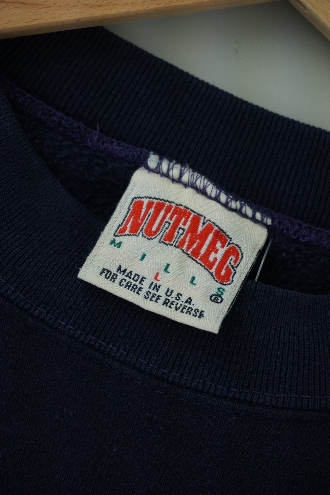 90s Nutmeg Mills Dallas Cowboys NFL Sweatshirt Navy L