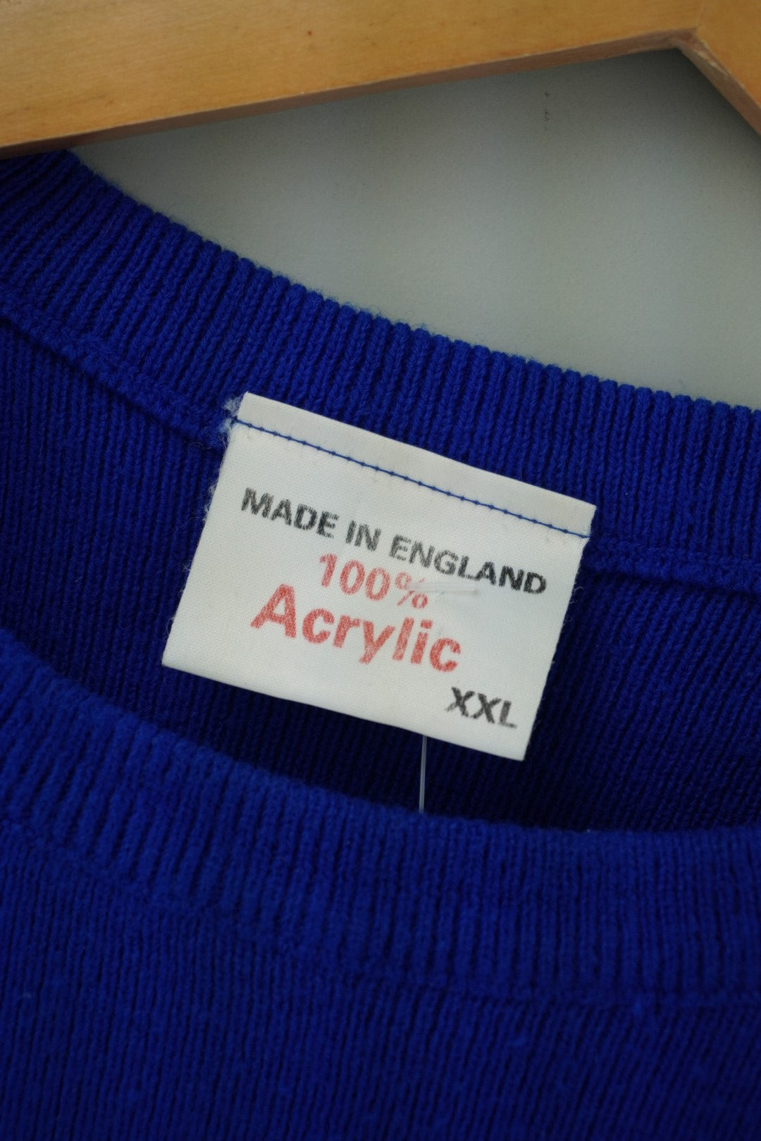 80s Shell Gemini Oil Sweater Blue XL