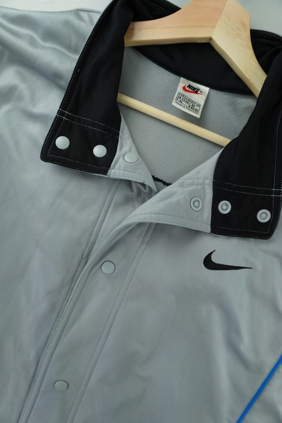 90s Nike Basketball Sport Vest Shirt Grey Blue XXL