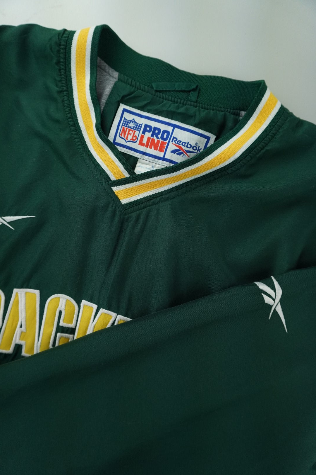 90s Reebok Green Bay Packers NFL Pullover Green L/XL