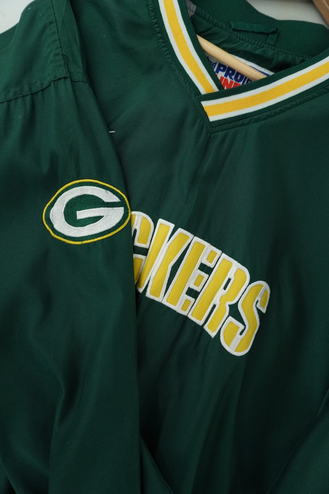 90s Reebok Green Bay Packers NFL Pullover Green L/XL
