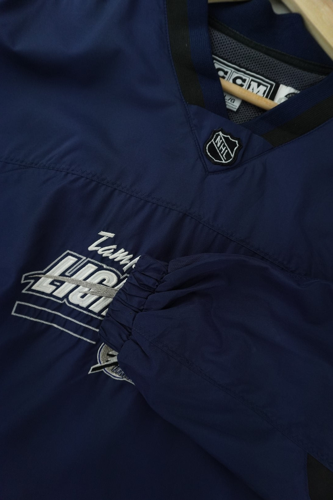 00s CCM Tampa Bay Lightning NHL Pullover Navy L
