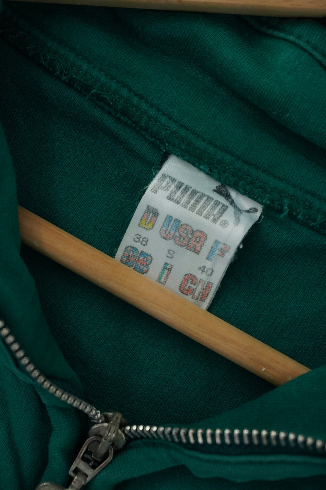 90s Puma Sweatshirt Green M