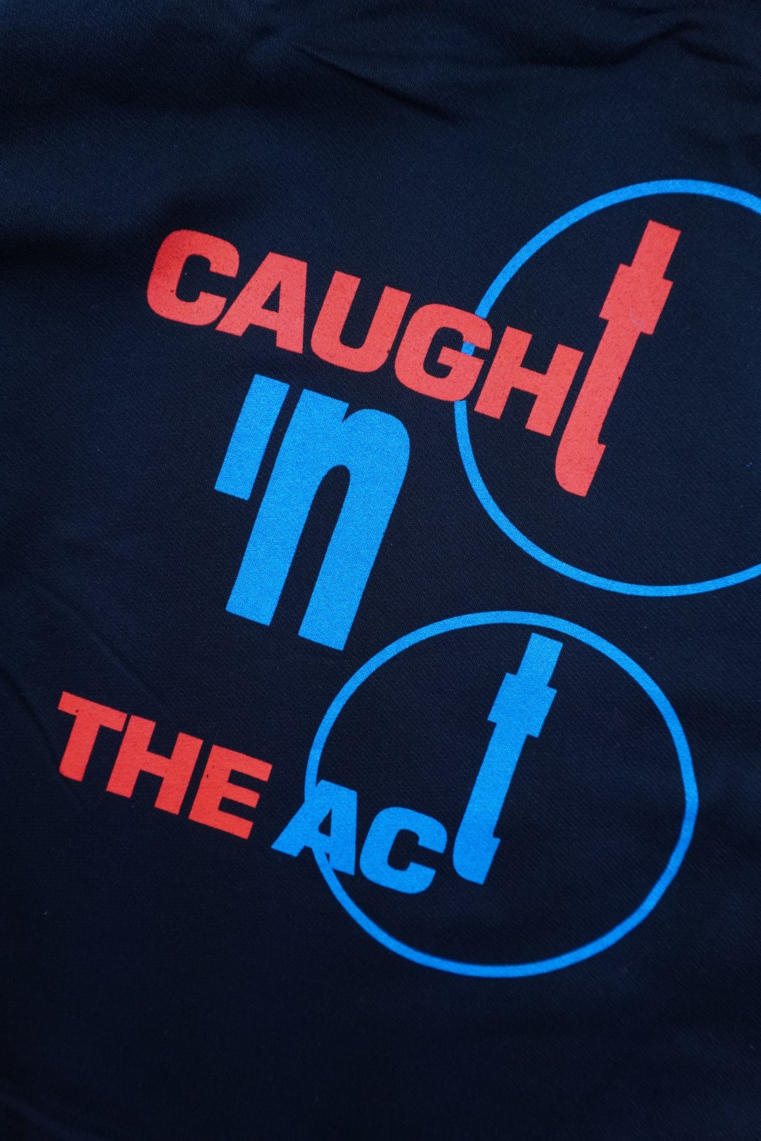 90s Caught in the Act Hoodie Black L