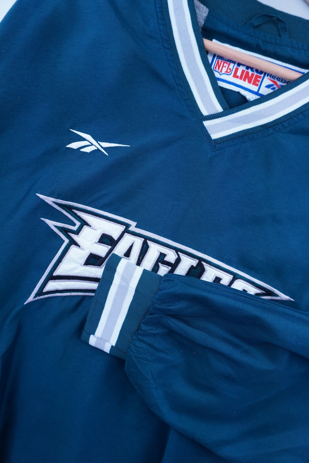 90s Reebok Philadelpia Eagles NFL Pullover Green L