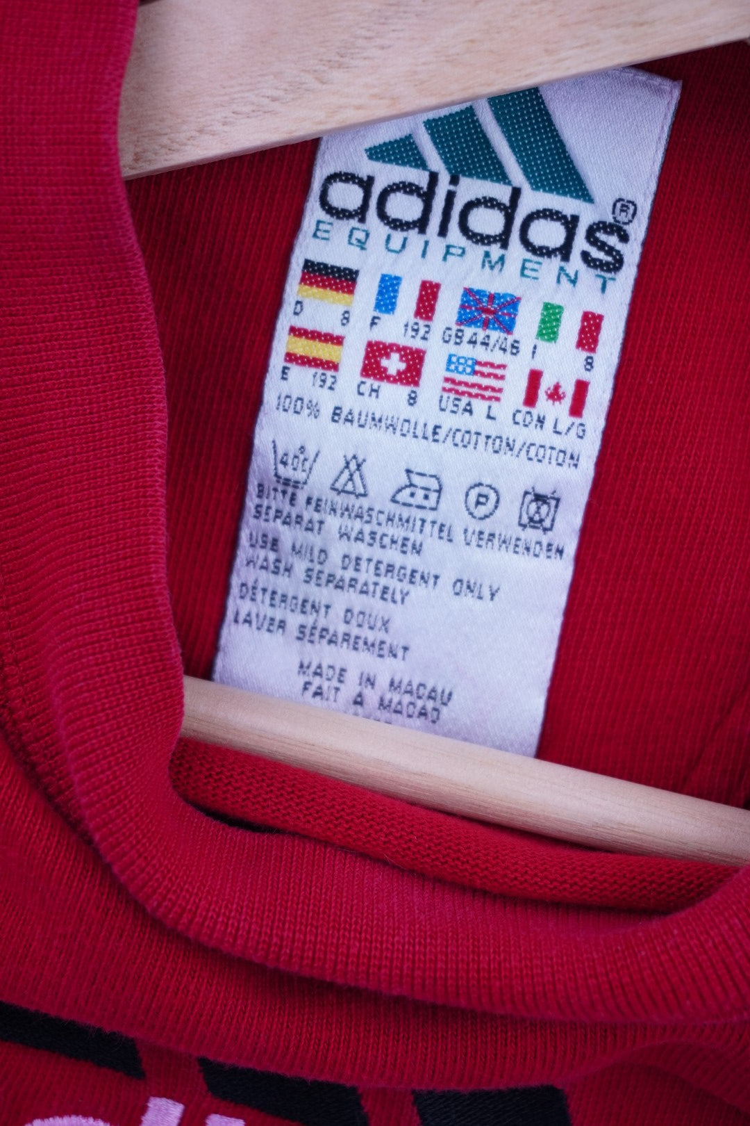 90s Adidas Equipment Longsleeve Red L