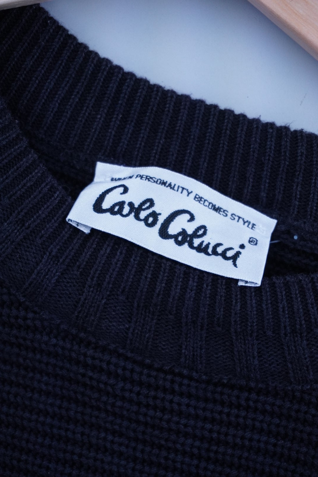 80s Carlo Colucci Sweater Black L