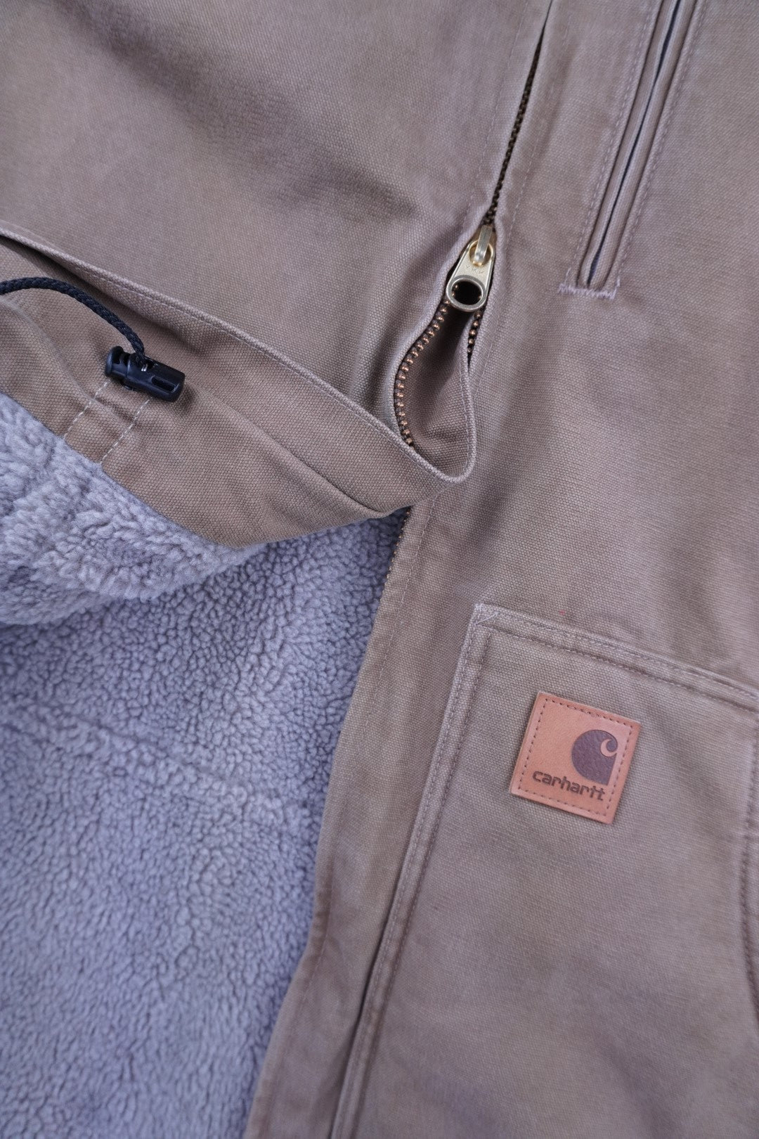00s Carhartt Sherpa Jacket Beige XL
