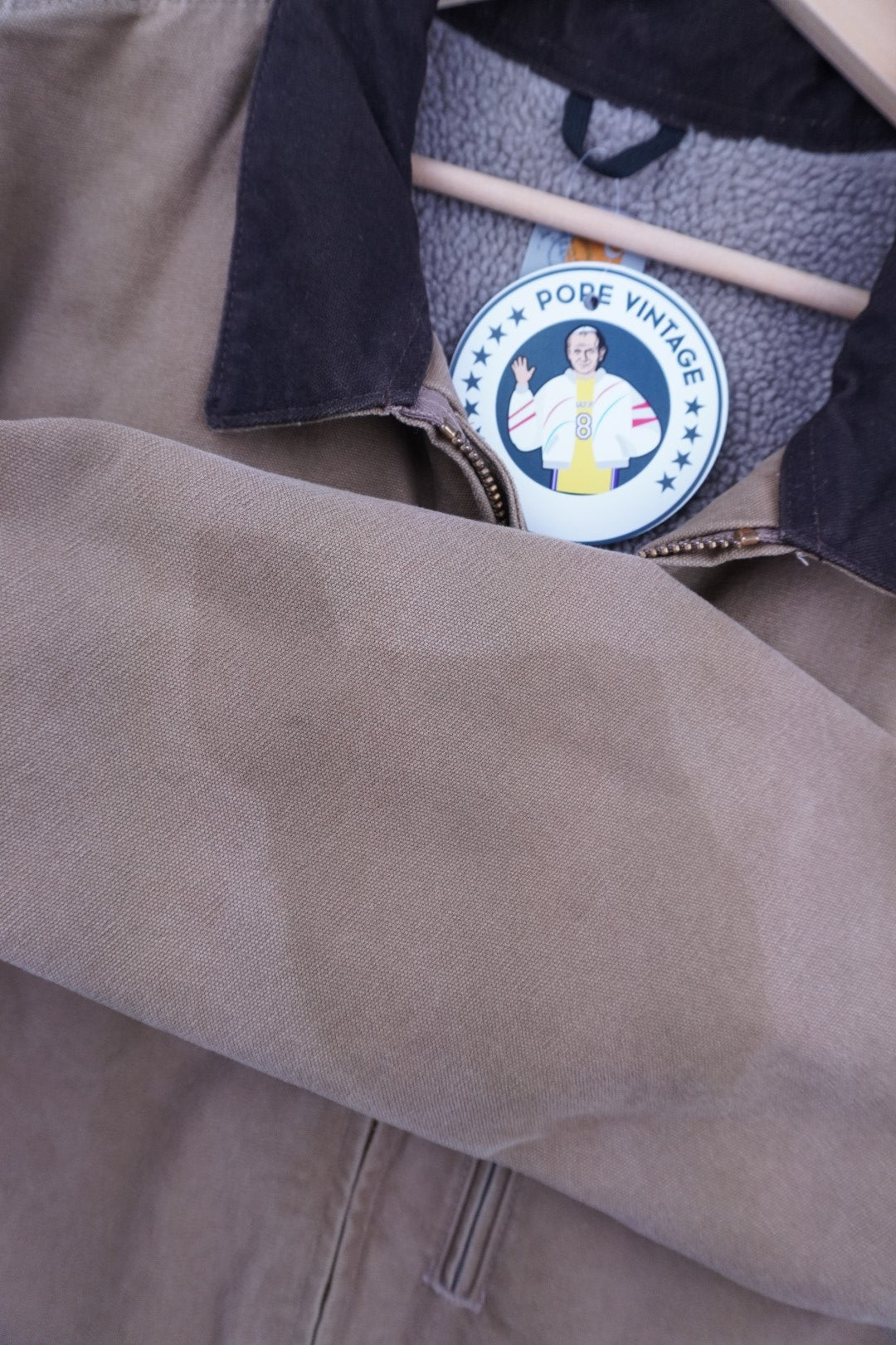 00s Carhartt Sherpa Jacket Beige XL