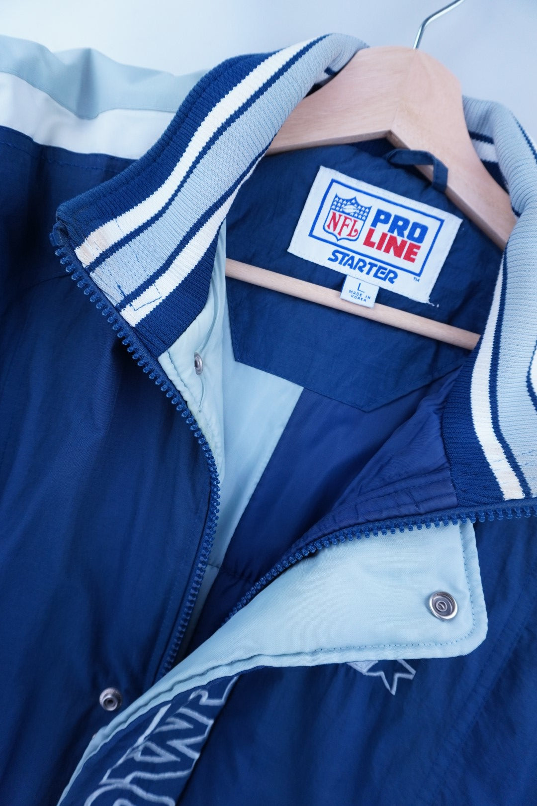 90s Starter Dallas Cowboys NFL Jacket Navy L