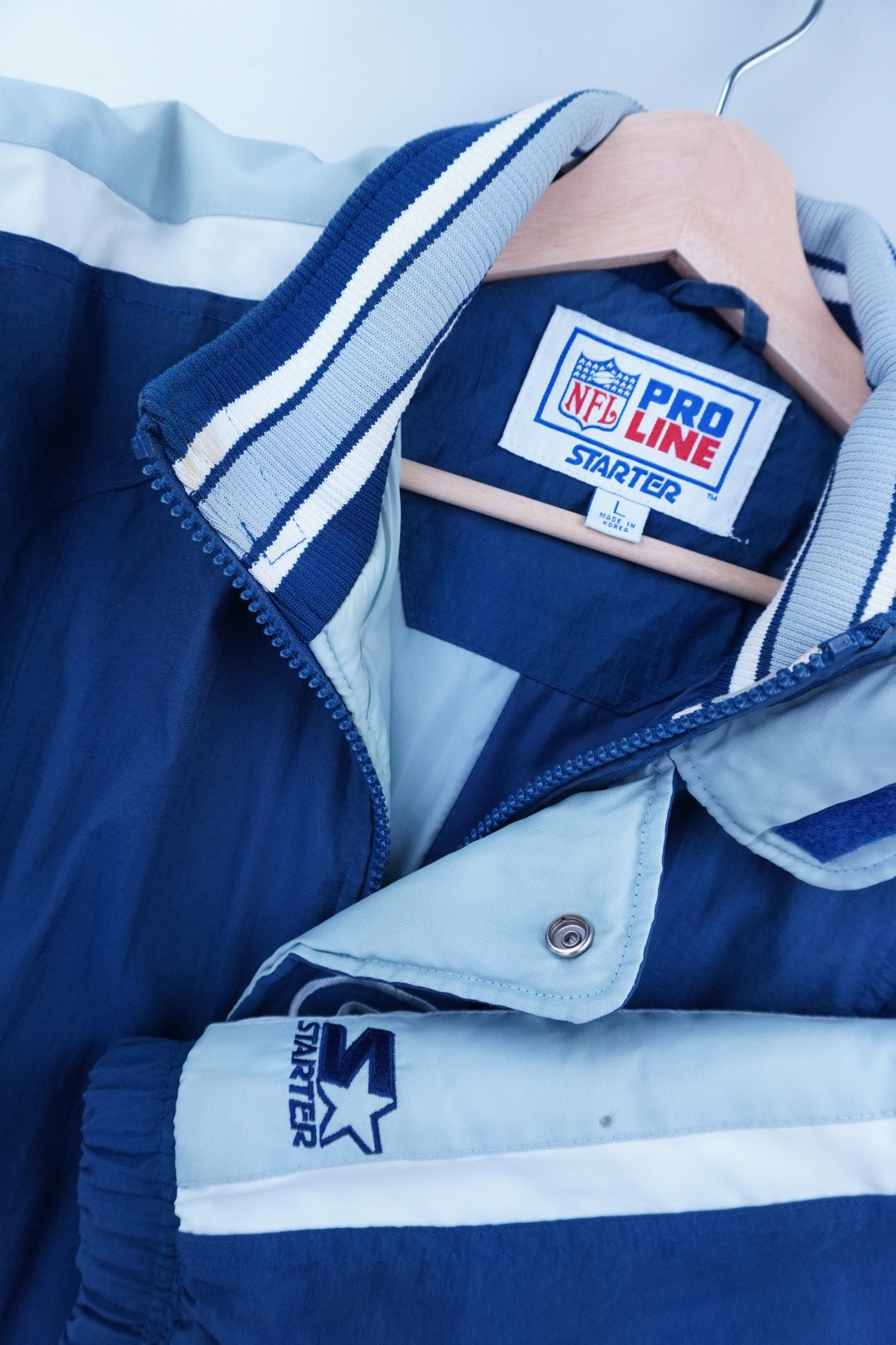 90s Starter Dallas Cowboys NFL Jacket Navy L