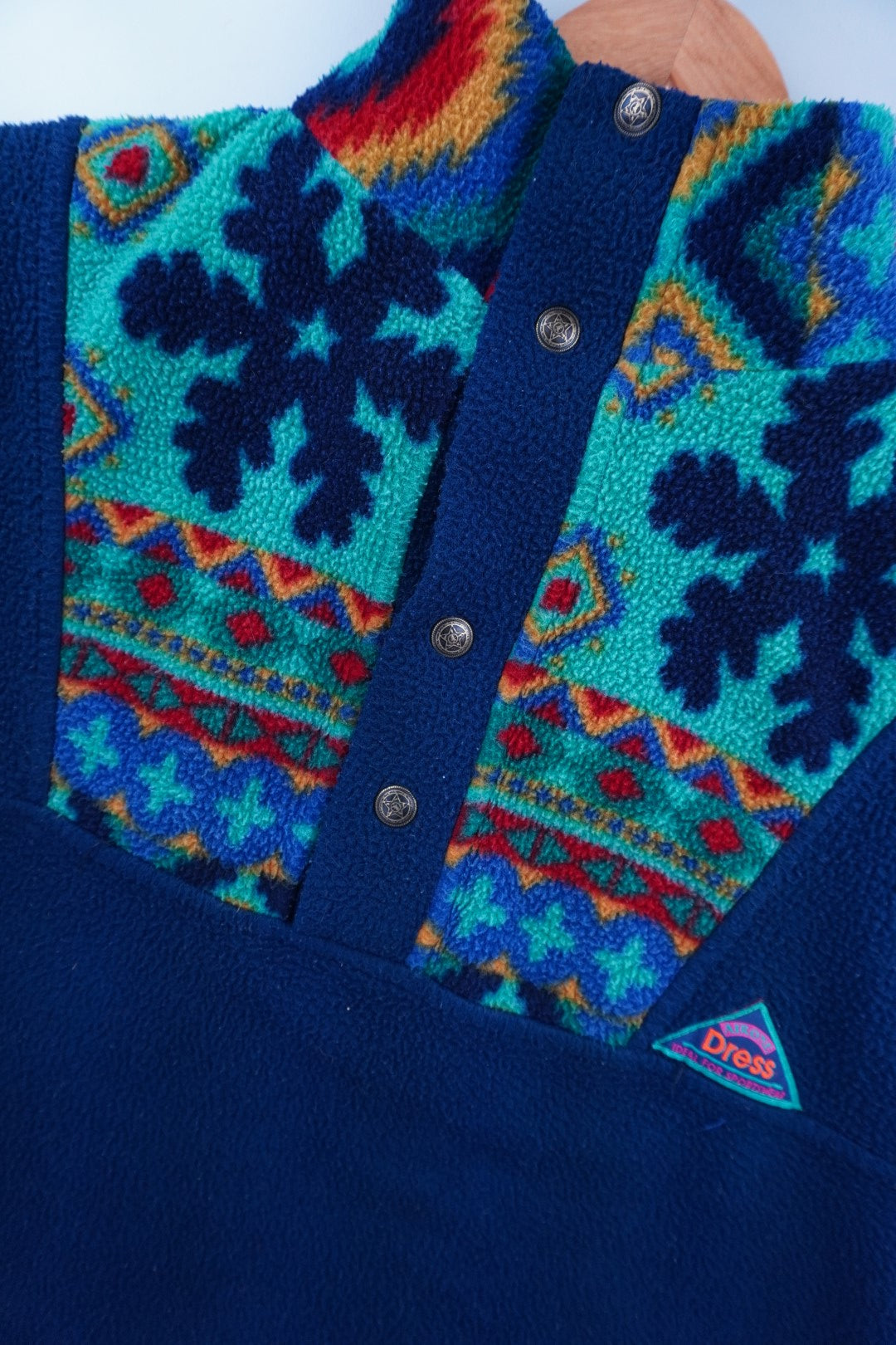 90s Dress Fleece Navy L