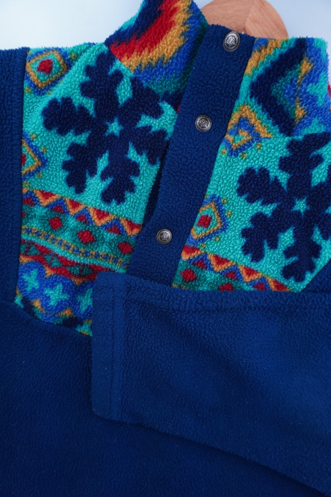 90s Dress Fleece Navy L