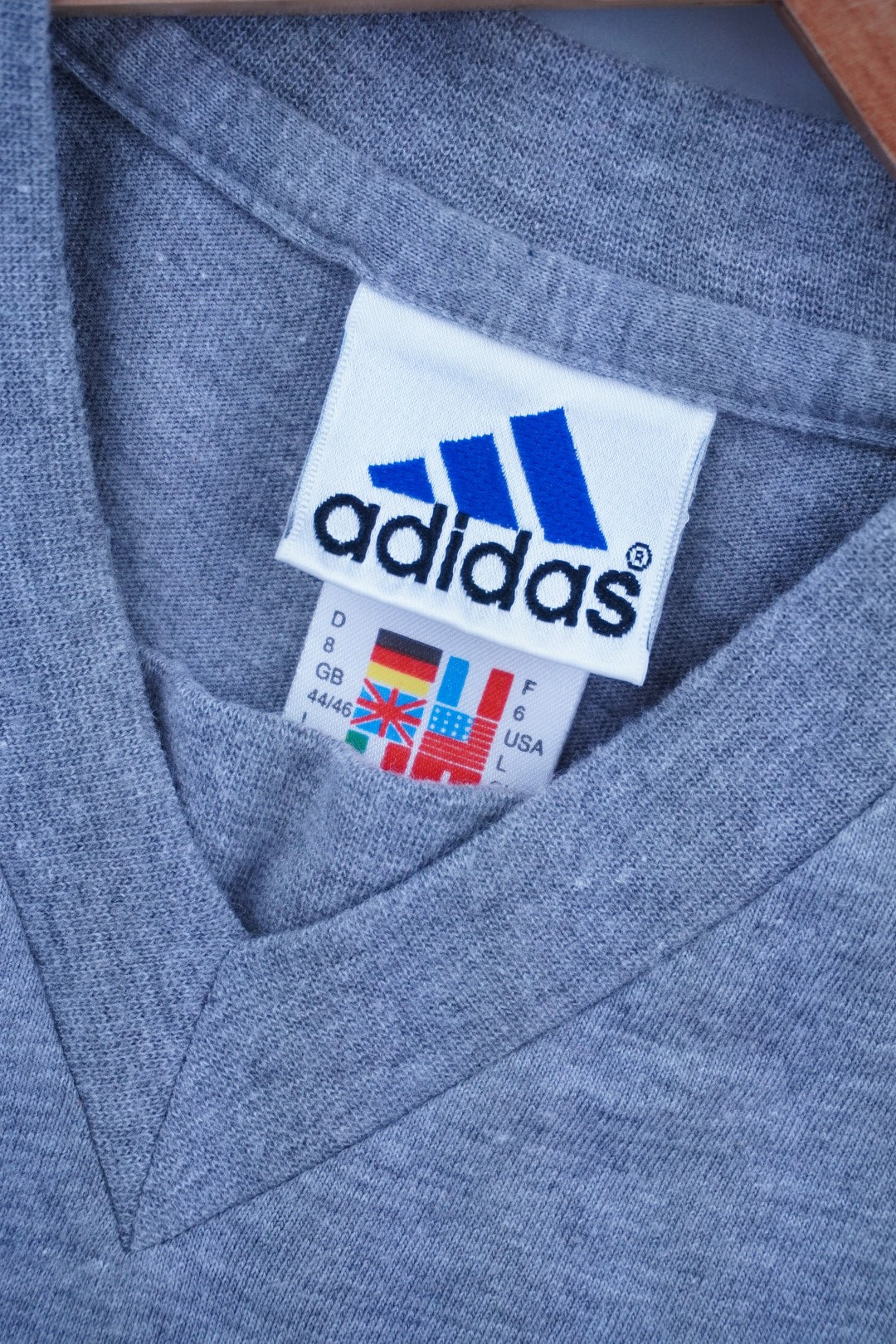 90s Adidas T-Shirt Grey L