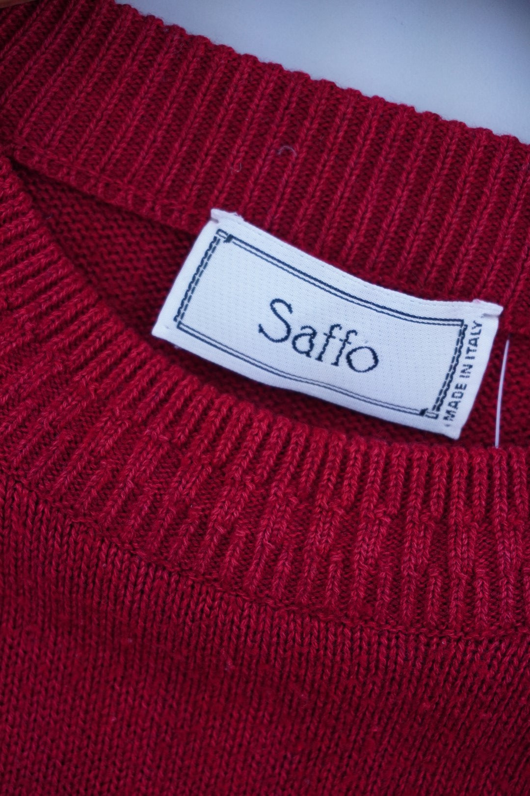 90s Saffo Sweater Red L