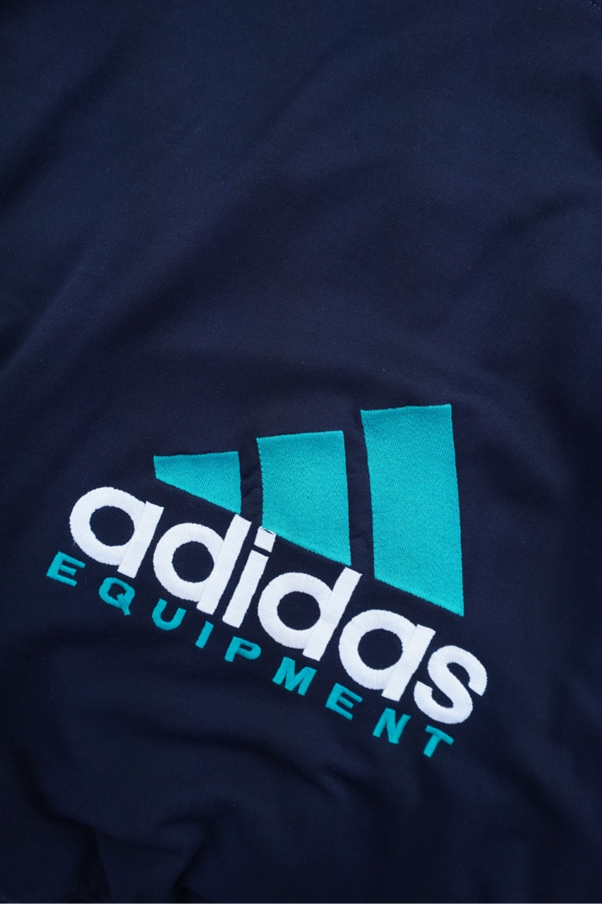 90s Adidas Equipment Sweatshirt Black Green M
