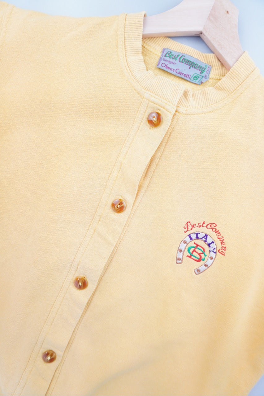 90s Best Company Sweatshirt Yellow M