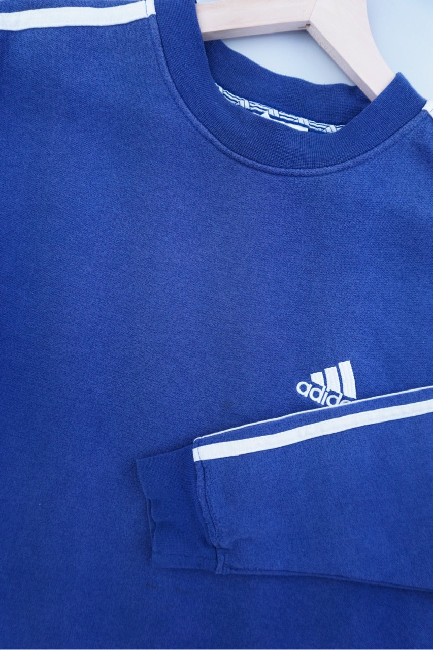 90s Adidas Sweatshirt Blue M/L