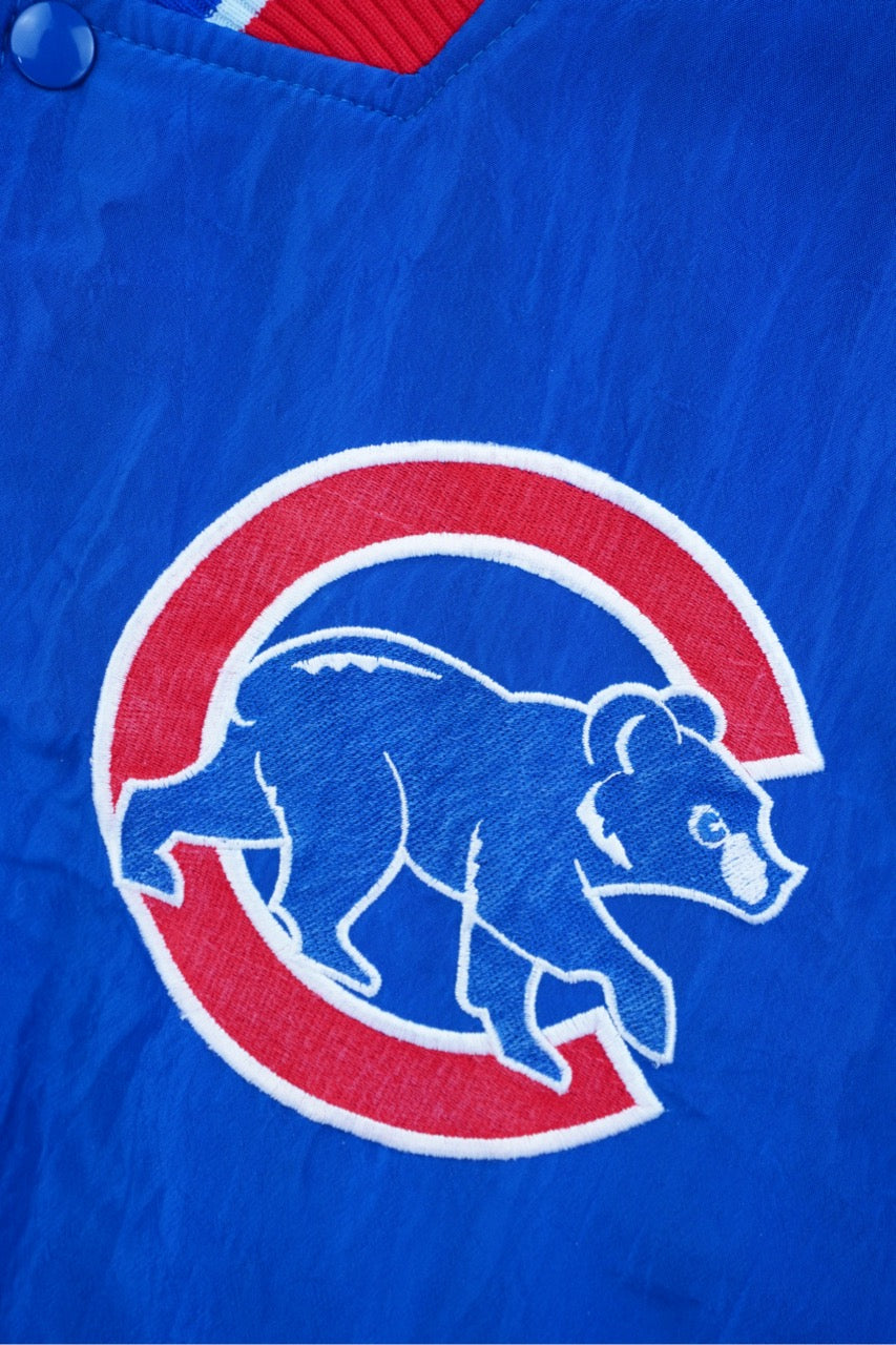 90s Starter Chicago Cubs MLB Jacket Blue L