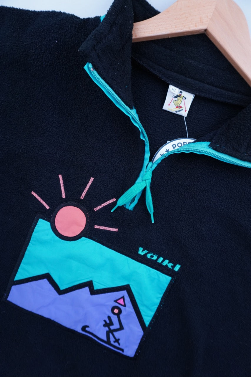90s Völkl Ski Fleece Black XL