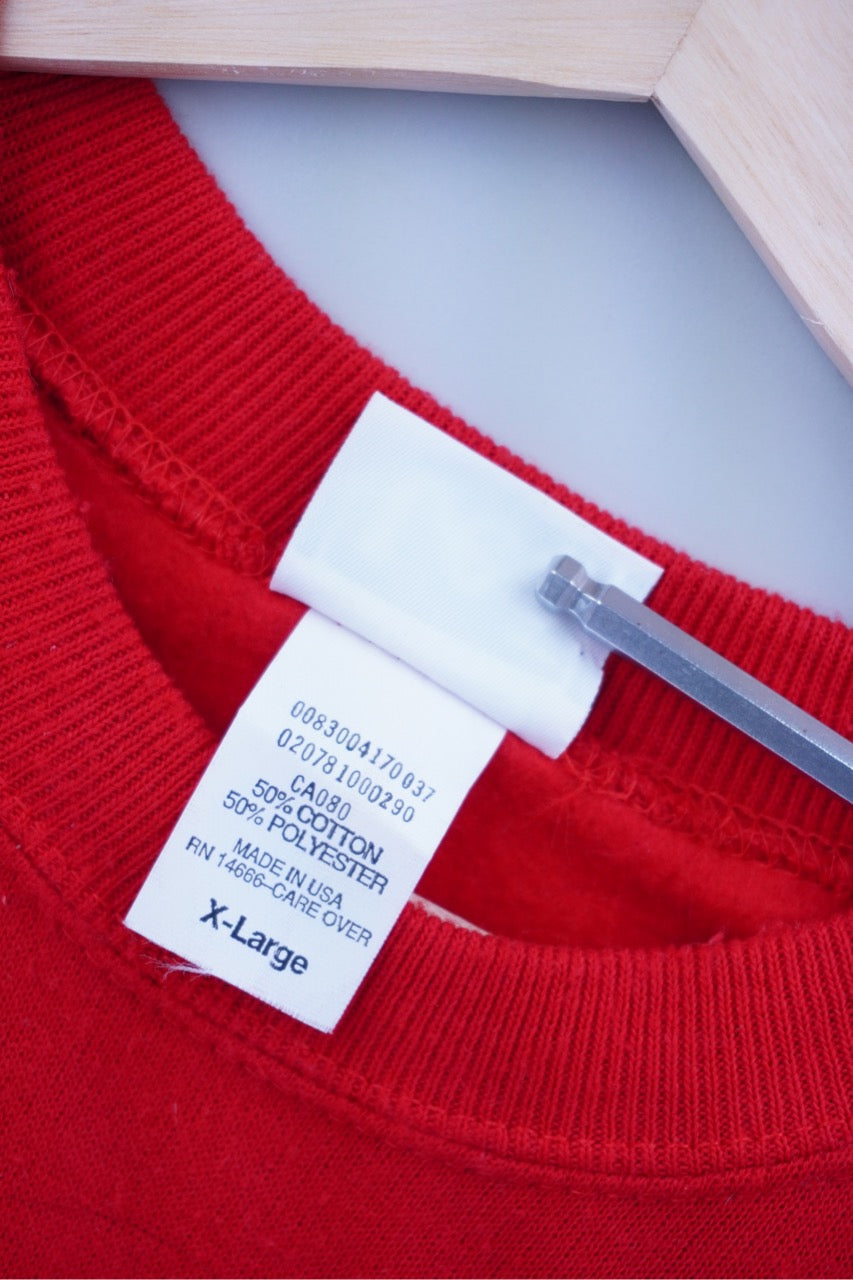 90s Lee Nigell Mansell Formula 1 Sweatshirt Red L