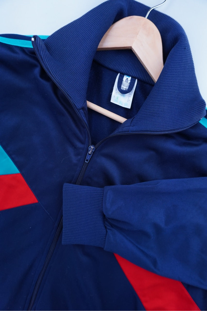 90s Adidas Trackjacket Navy Red M