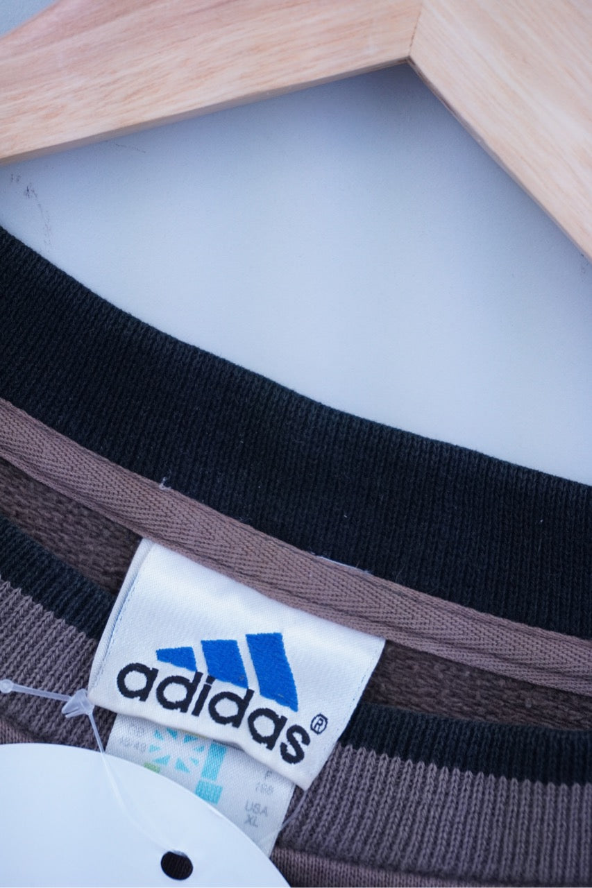 90s Adidas Sweatshirt Brown XL