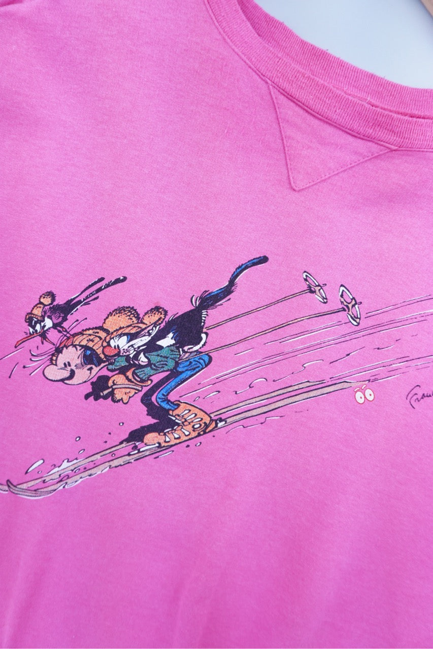 80s Gaston Sweatshirt Pink L