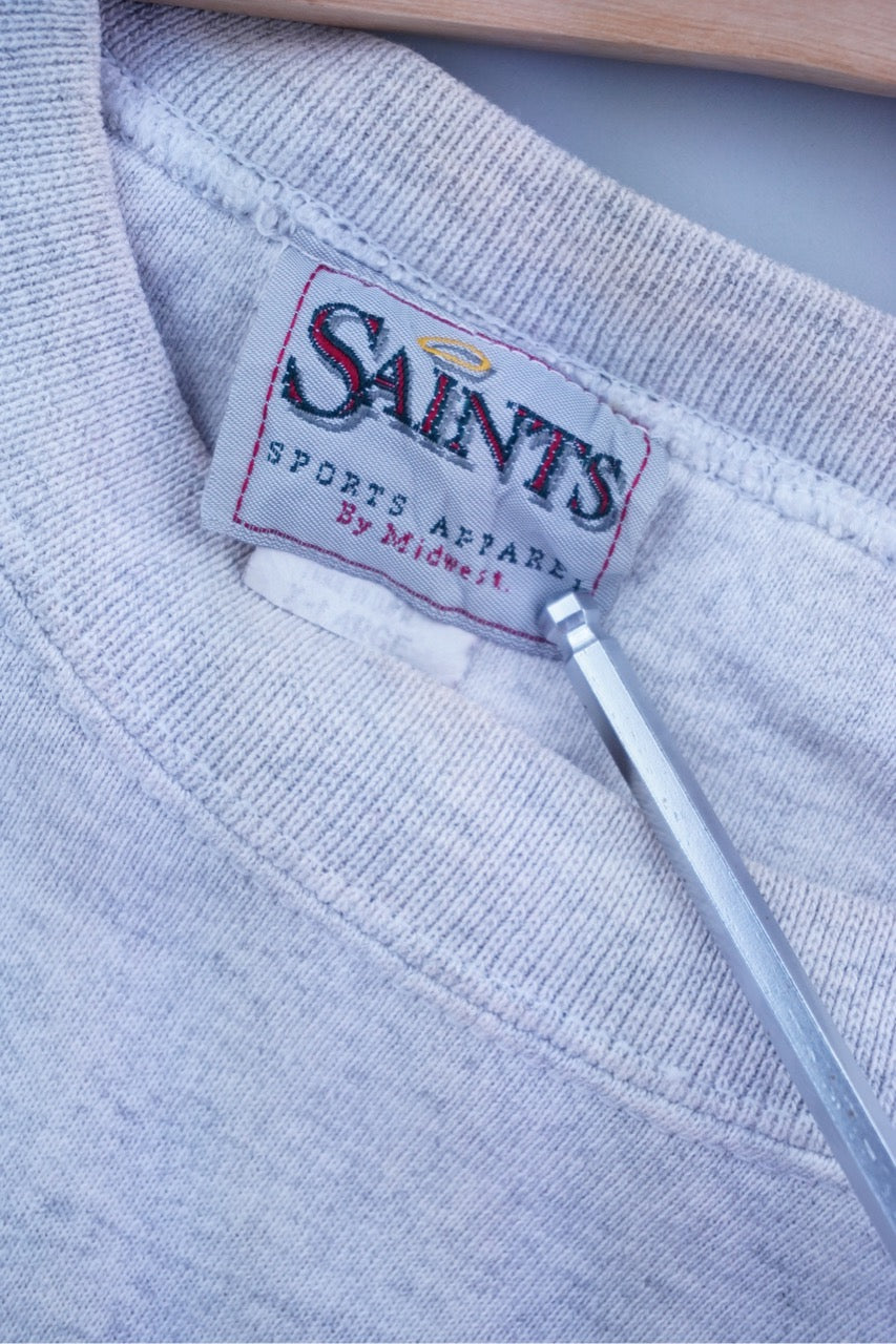 90s Saints Northwestern Wildcats NCAA Sweatshirt Grey XL