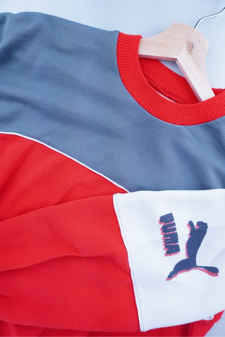 90s Puma Sweatshirt Red M