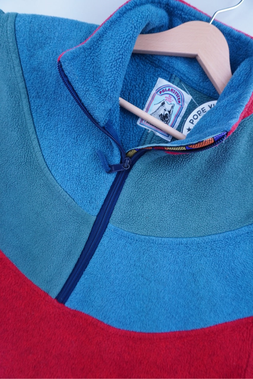 90s Jack Wolfskin Crazy Fleece Red M