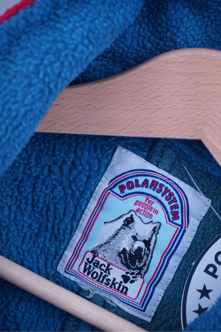 90s Jack Wolfskin Crazy Fleece Red M