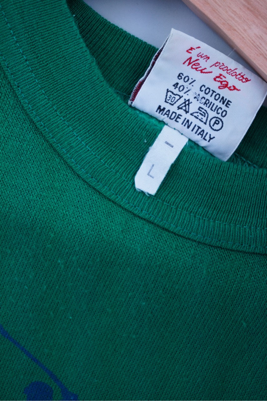 80s Felpa Sport Golf Sweatshirt Green L