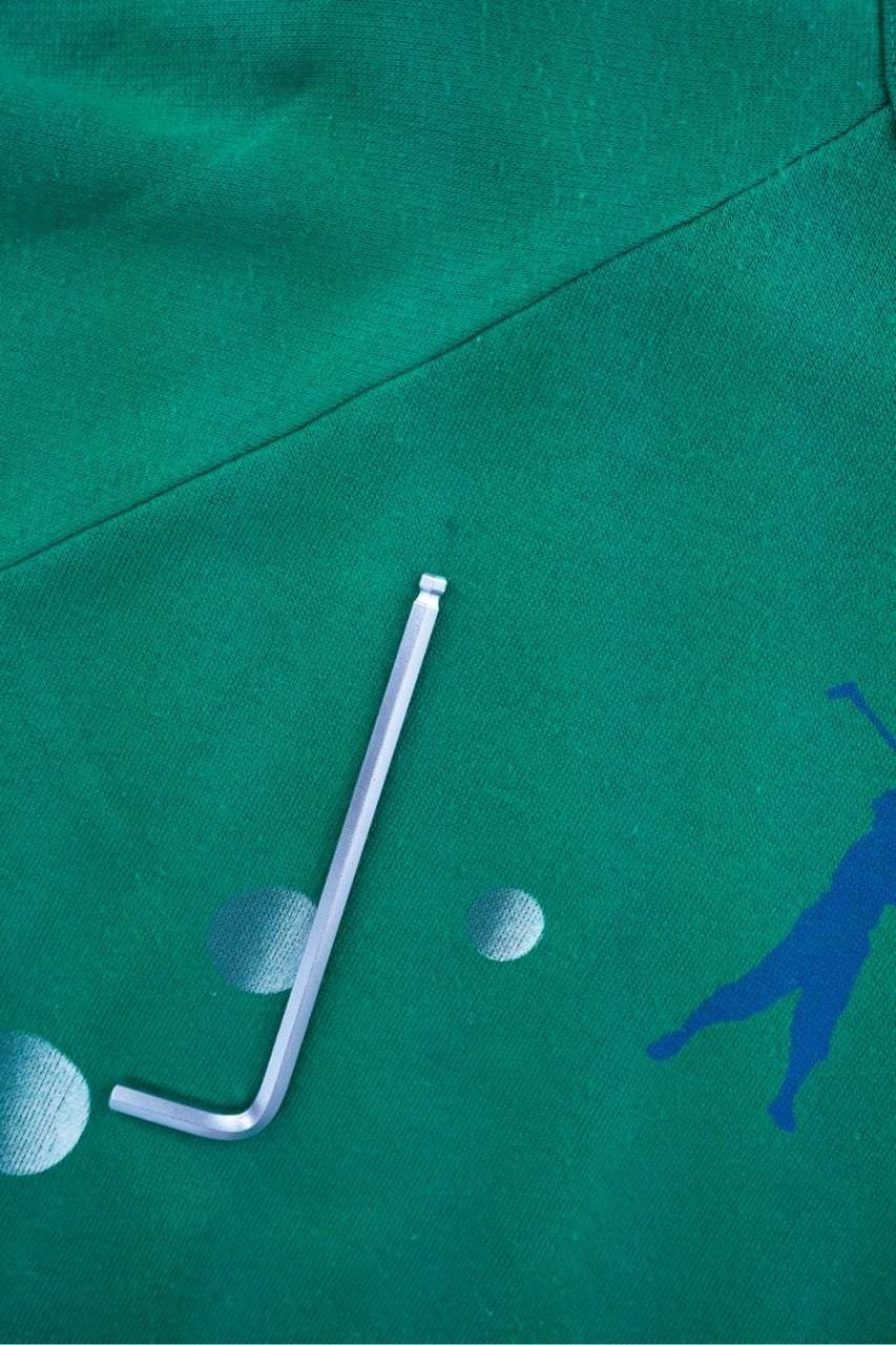 80s Felpa Sport Golf Sweatshirt Green L