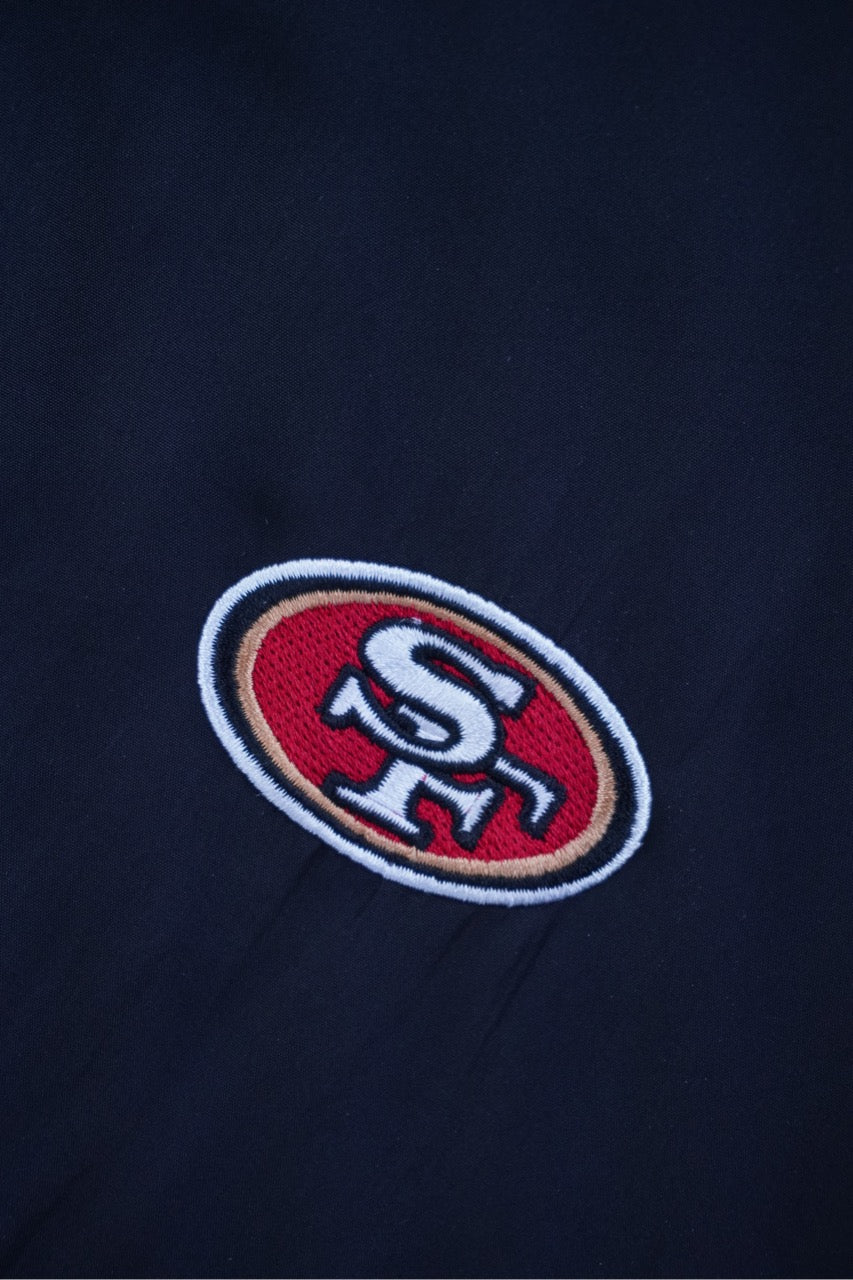 00s Reebok NFL San Francisco 49ers Jacket Black Grey XXL