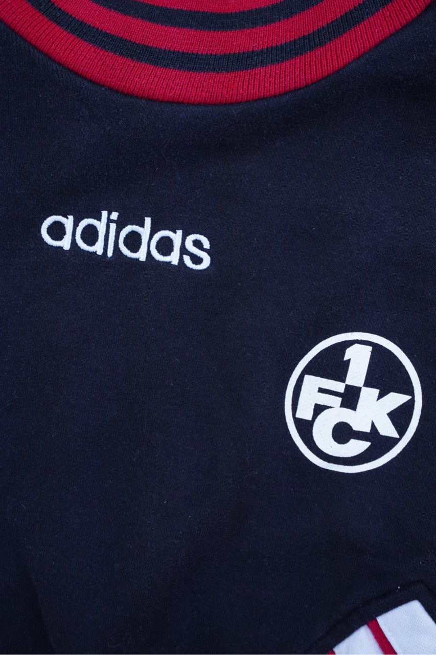 90s Adidas 1. FC Kaiserslautern Sweatshirt Black Red L