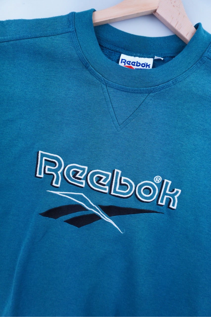 90s Reebok Sweatshirt Green M/L