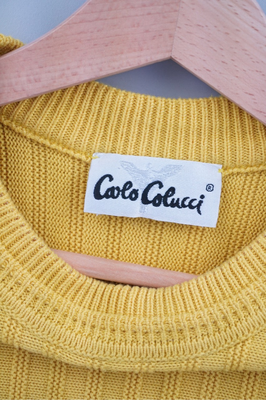 00s Carlo Colucci Sweater Yellow M